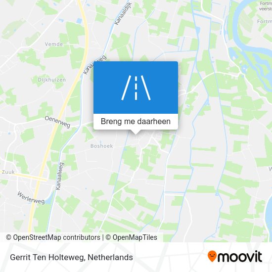 Gerrit Ten Holteweg kaart