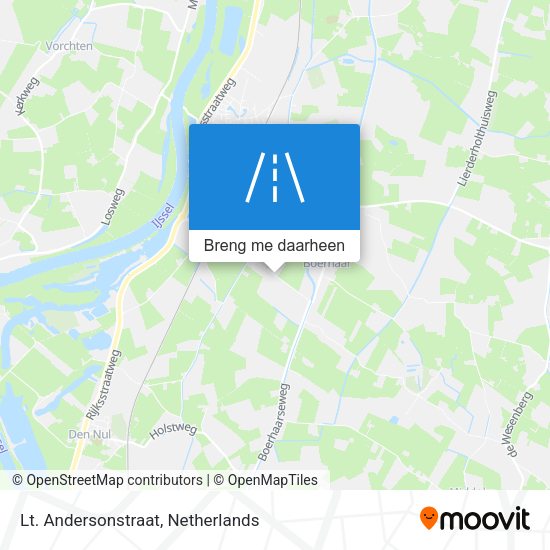 Lt. Andersonstraat kaart