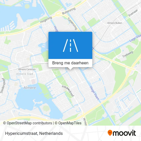 Hypericumstraat kaart
