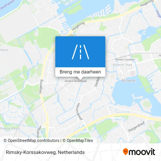 Rimsky-Korssakovweg kaart