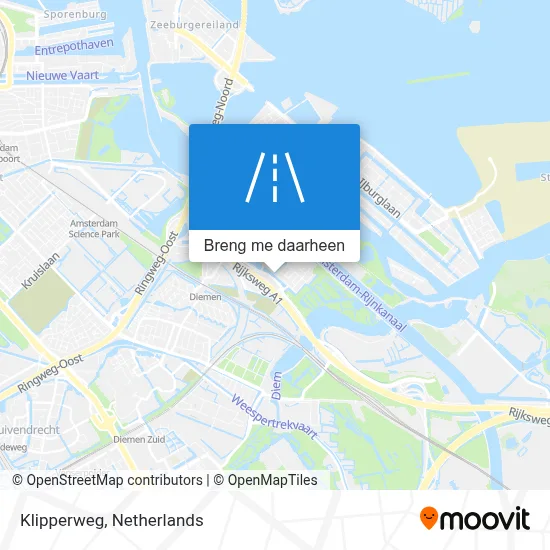 Klipperweg kaart