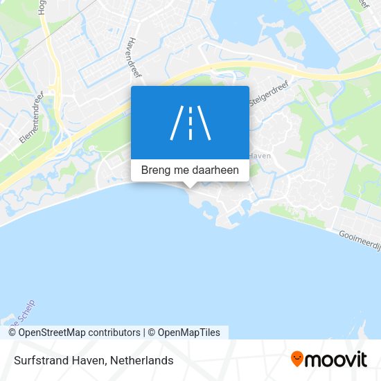 Surfstrand Haven kaart