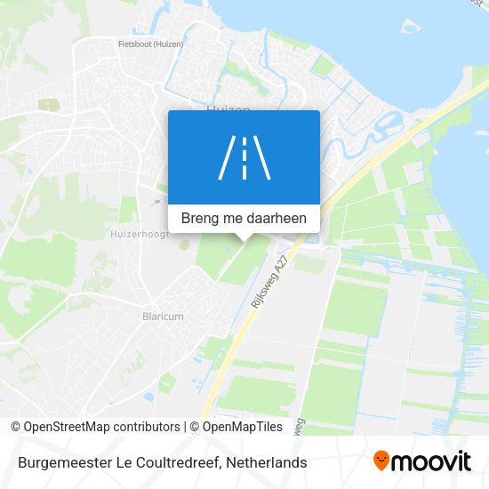 Burgemeester Le Coultredreef kaart