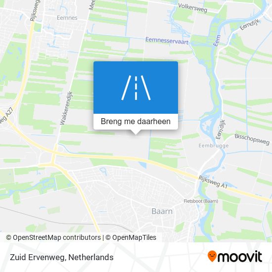 Zuid Ervenweg kaart