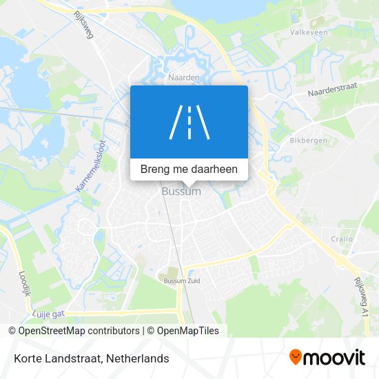 Korte Landstraat kaart
