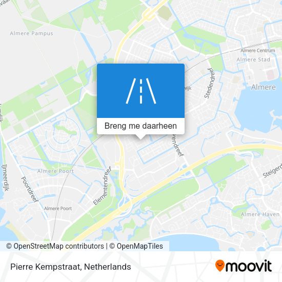 Pierre Kempstraat kaart