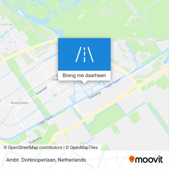 Ambt. Dorknoperlaan kaart