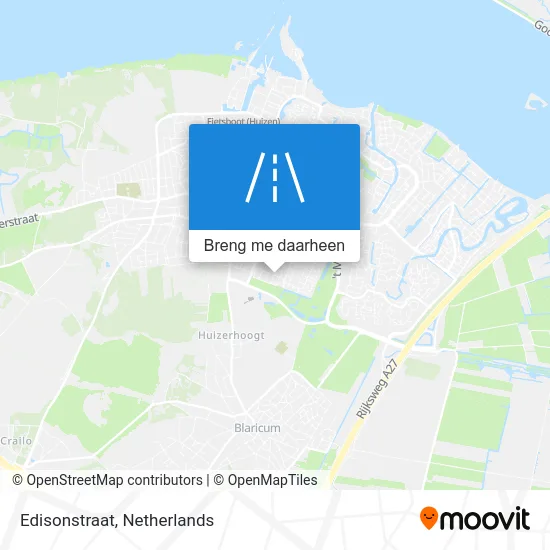 Edisonstraat kaart