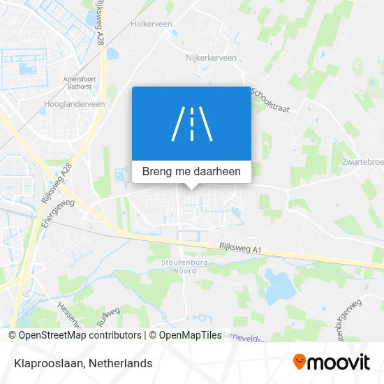 Klaprooslaan kaart
