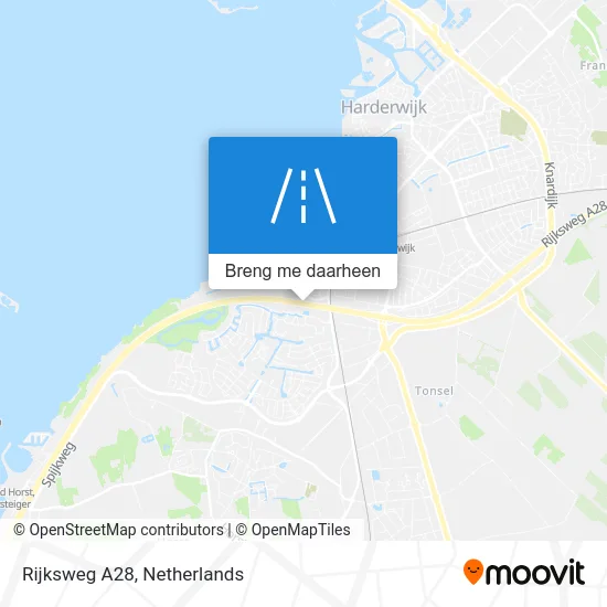 Rijksweg A28 kaart