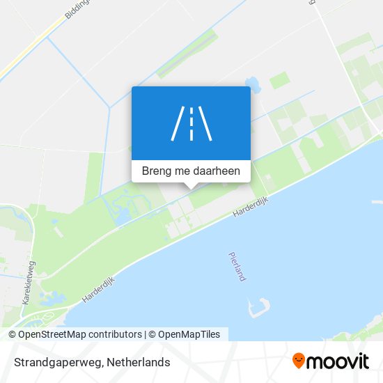 Strandgaperweg kaart