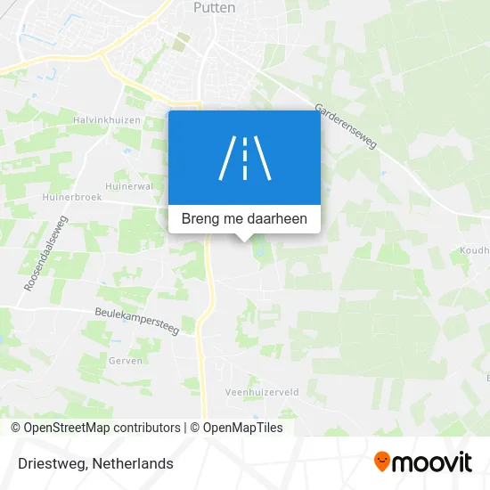 Driestweg kaart