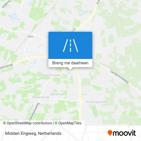 Midden Engweg kaart