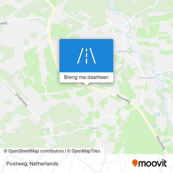 Postweg kaart