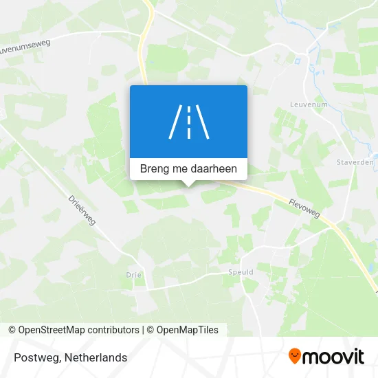 Postweg kaart