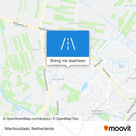 Martinuslaan kaart