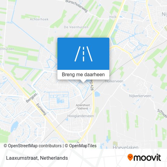 Laaxumstraat kaart