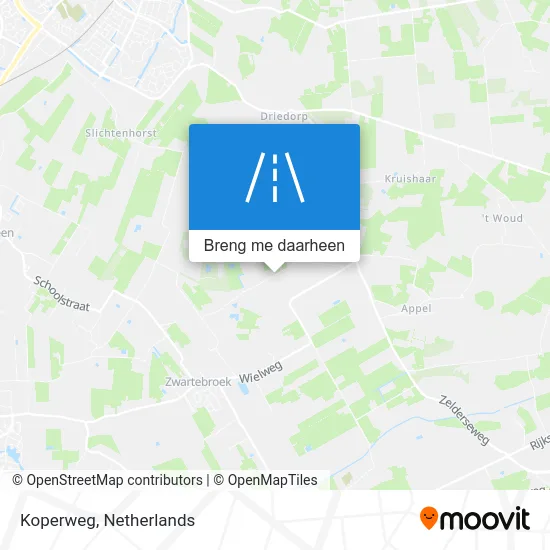 Koperweg kaart
