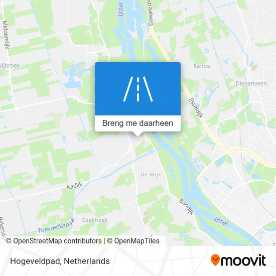 Hogeveldpad kaart
