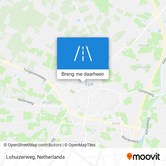 Lohuizerweg kaart