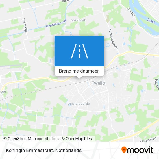 Koningin Emmastraat kaart