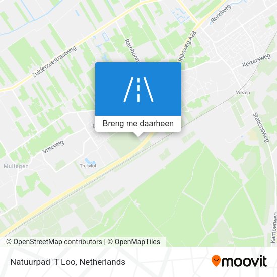 Natuurpad 'T Loo kaart