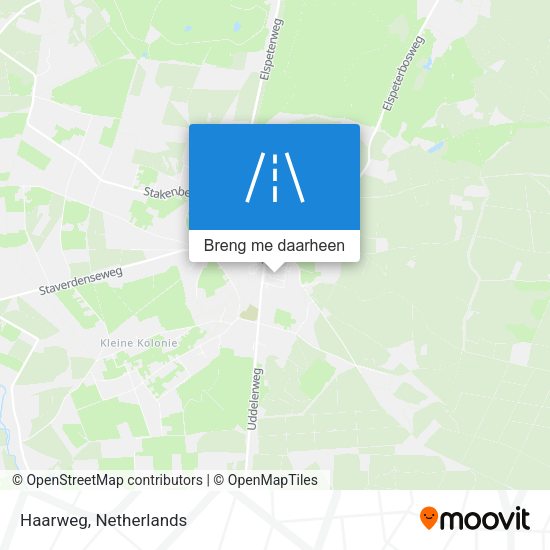 Haarweg kaart