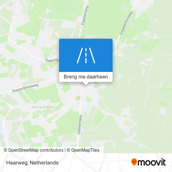 Haarweg kaart
