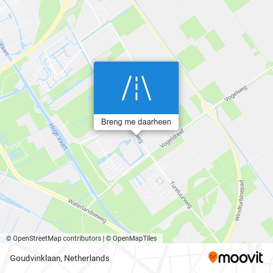 Goudvinklaan kaart