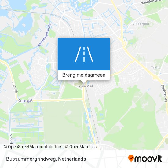 Bussummergrindweg kaart