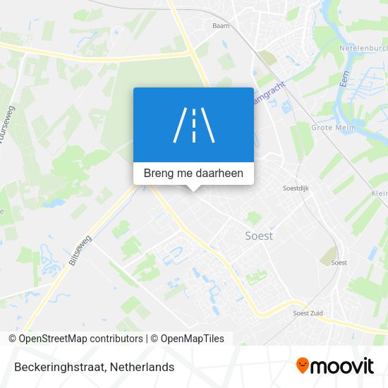 Beckeringhstraat kaart