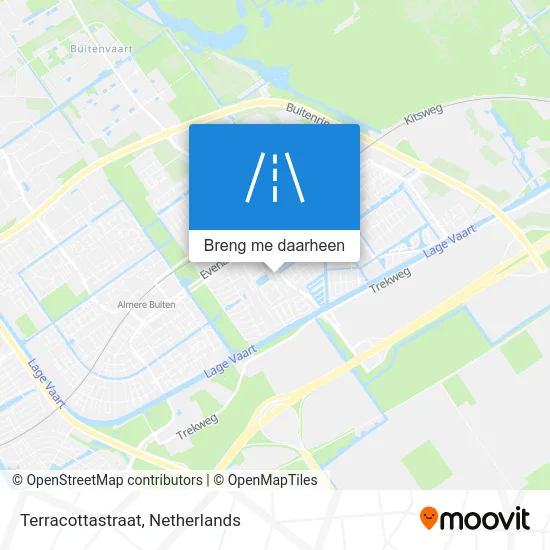 Terracottastraat kaart