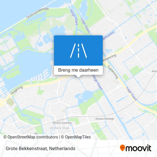 Grote Bekkenstraat kaart