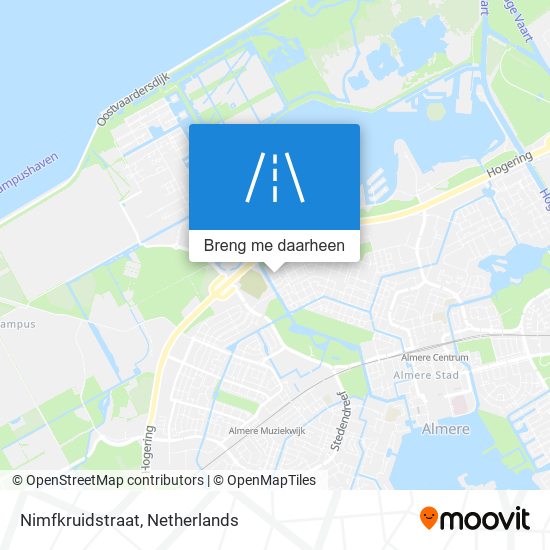 Nimfkruidstraat kaart