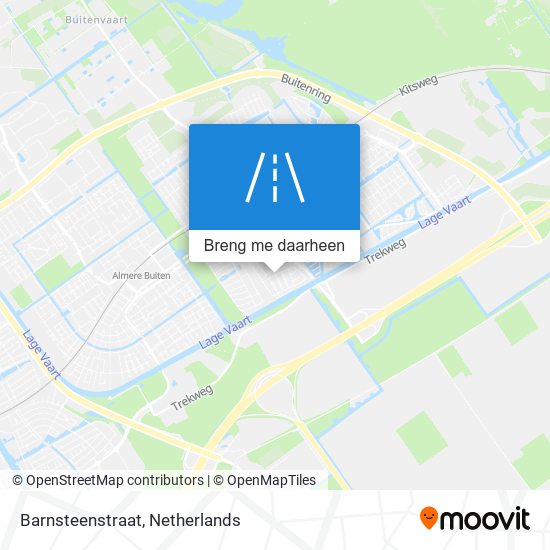 Barnsteenstraat kaart