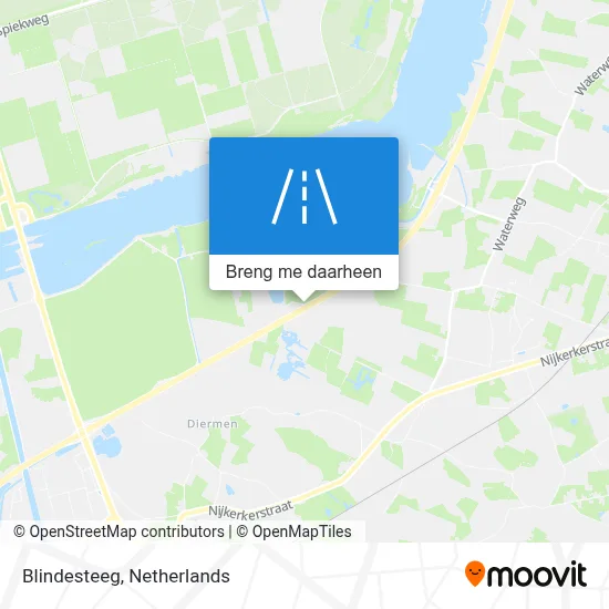 Blindesteeg kaart