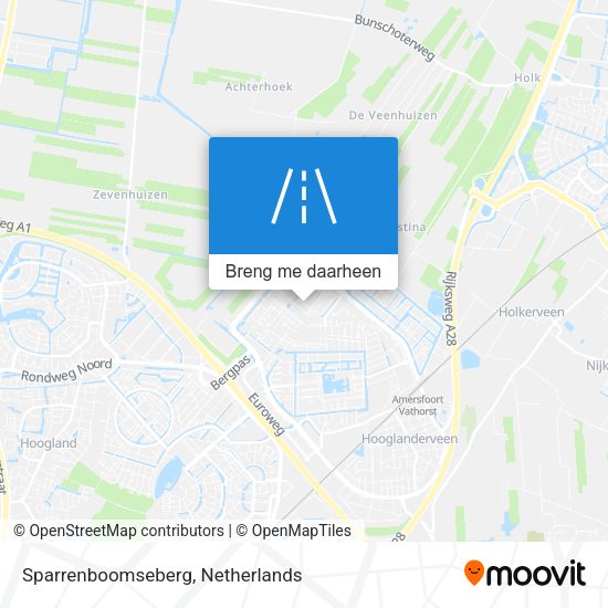 Sparrenboomseberg kaart