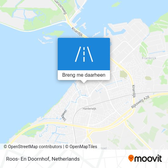 Roos- En Doornhof kaart