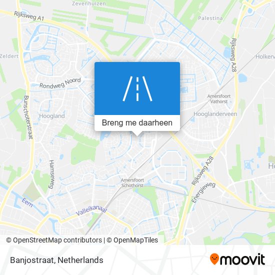 Banjostraat kaart