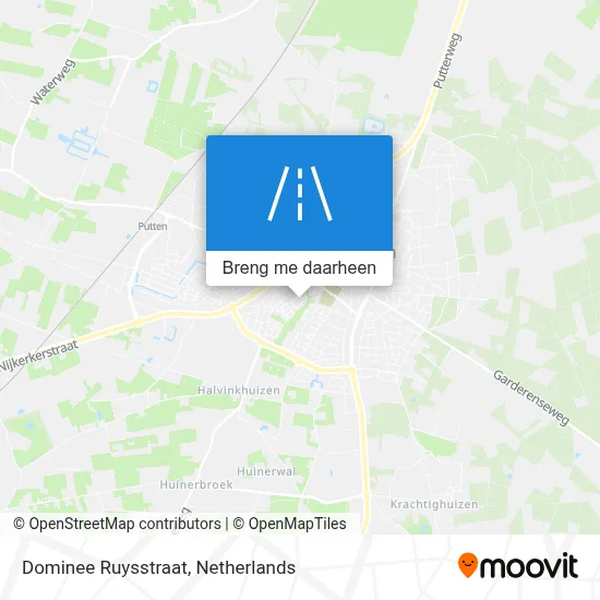 Dominee Ruysstraat kaart