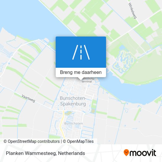 Planken Wammesteeg kaart