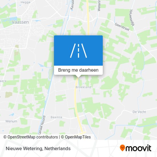 Nieuwe Wetering kaart