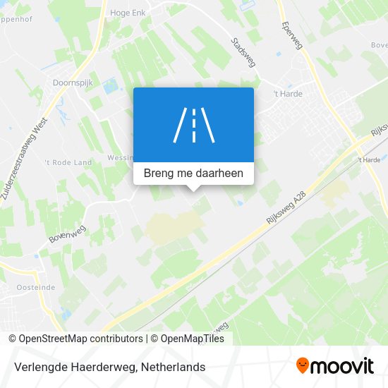 Verlengde Haerderweg kaart