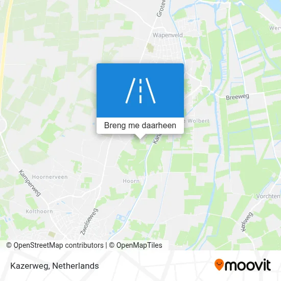 Kazerweg kaart