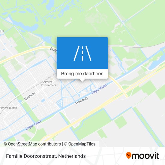 Familie Doorzonstraat kaart