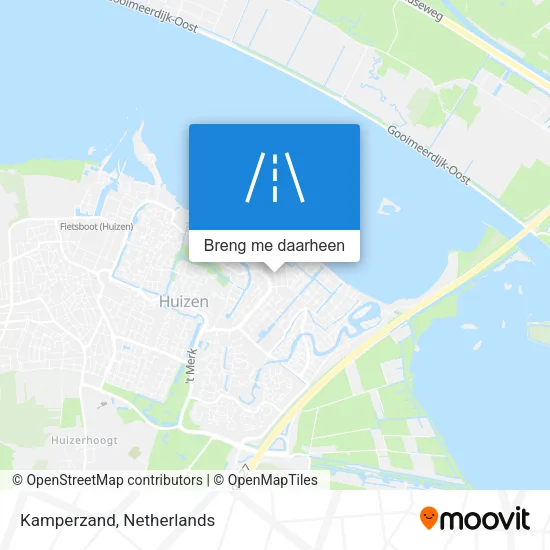 Kamperzand kaart