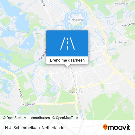 H.J. Schimmellaan kaart