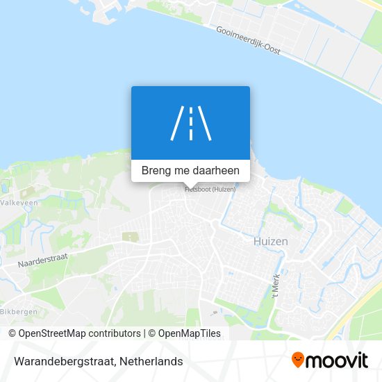 Warandebergstraat kaart