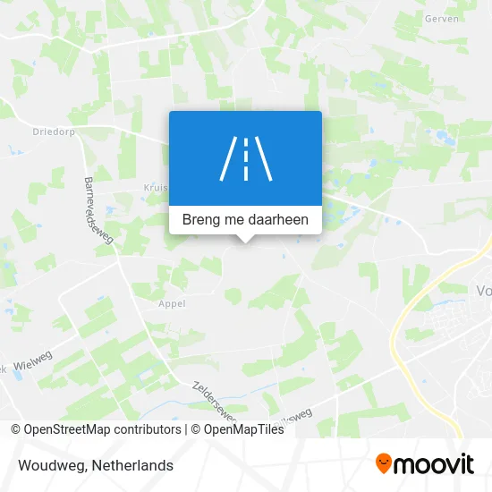 Woudweg kaart