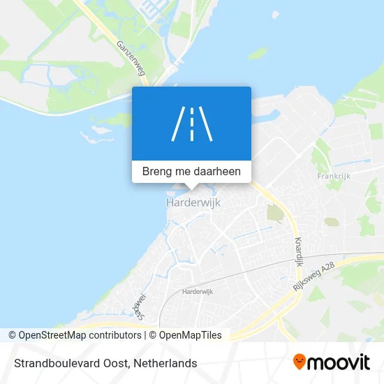 Strandboulevard Oost kaart